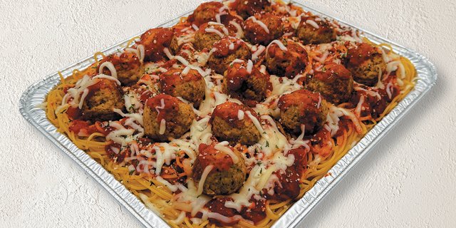 Baked Spaghetti w/ Meatballs