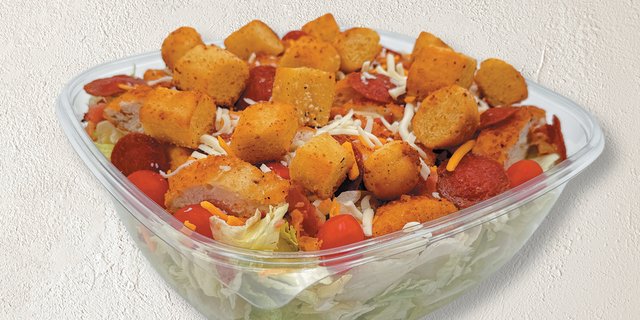 Crispy Chicken Bacon Ranch Salad