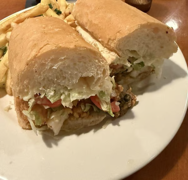 FRIED OYSTER PO BOY