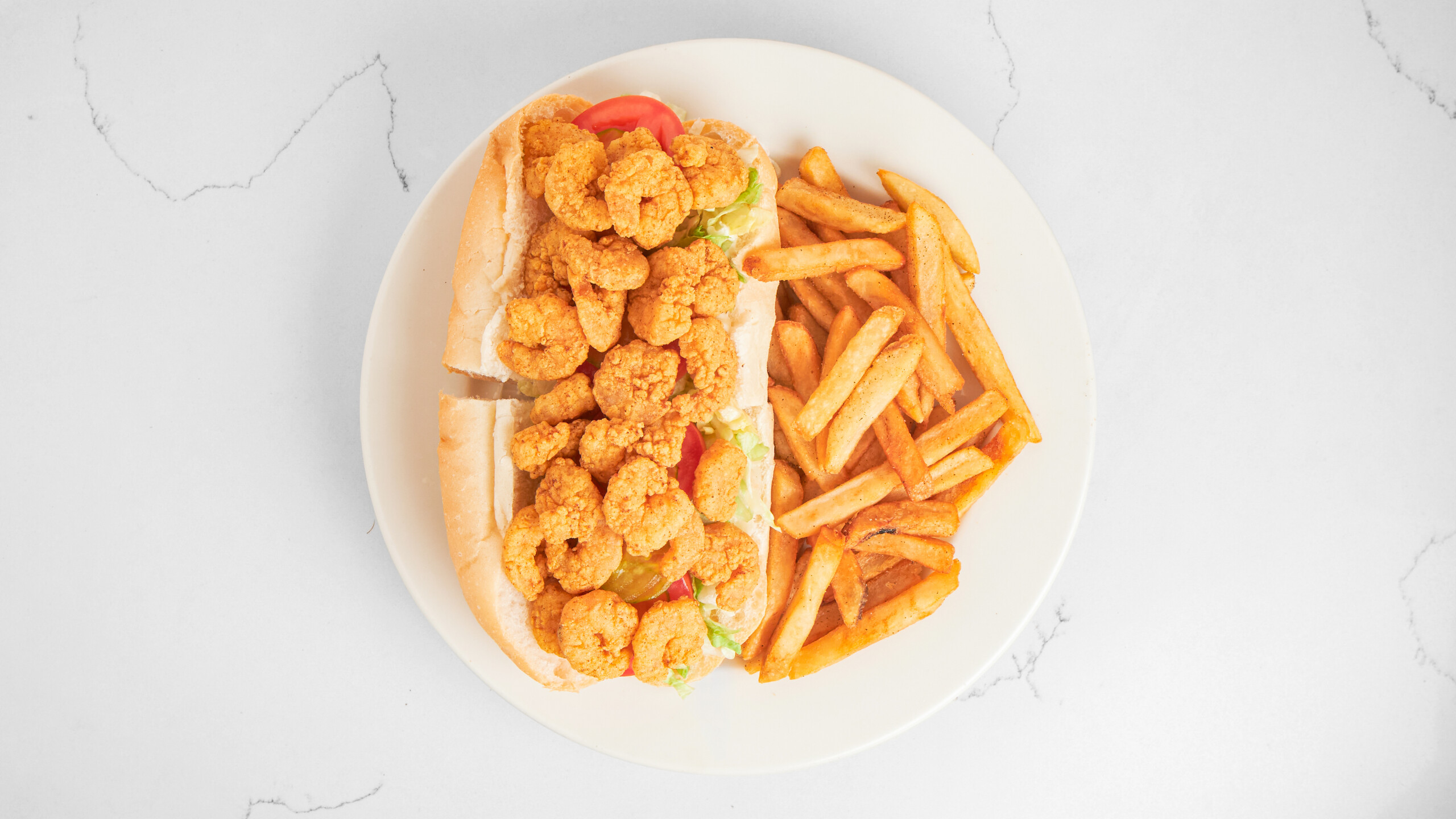 FRIED SHRIMP PO-BOY