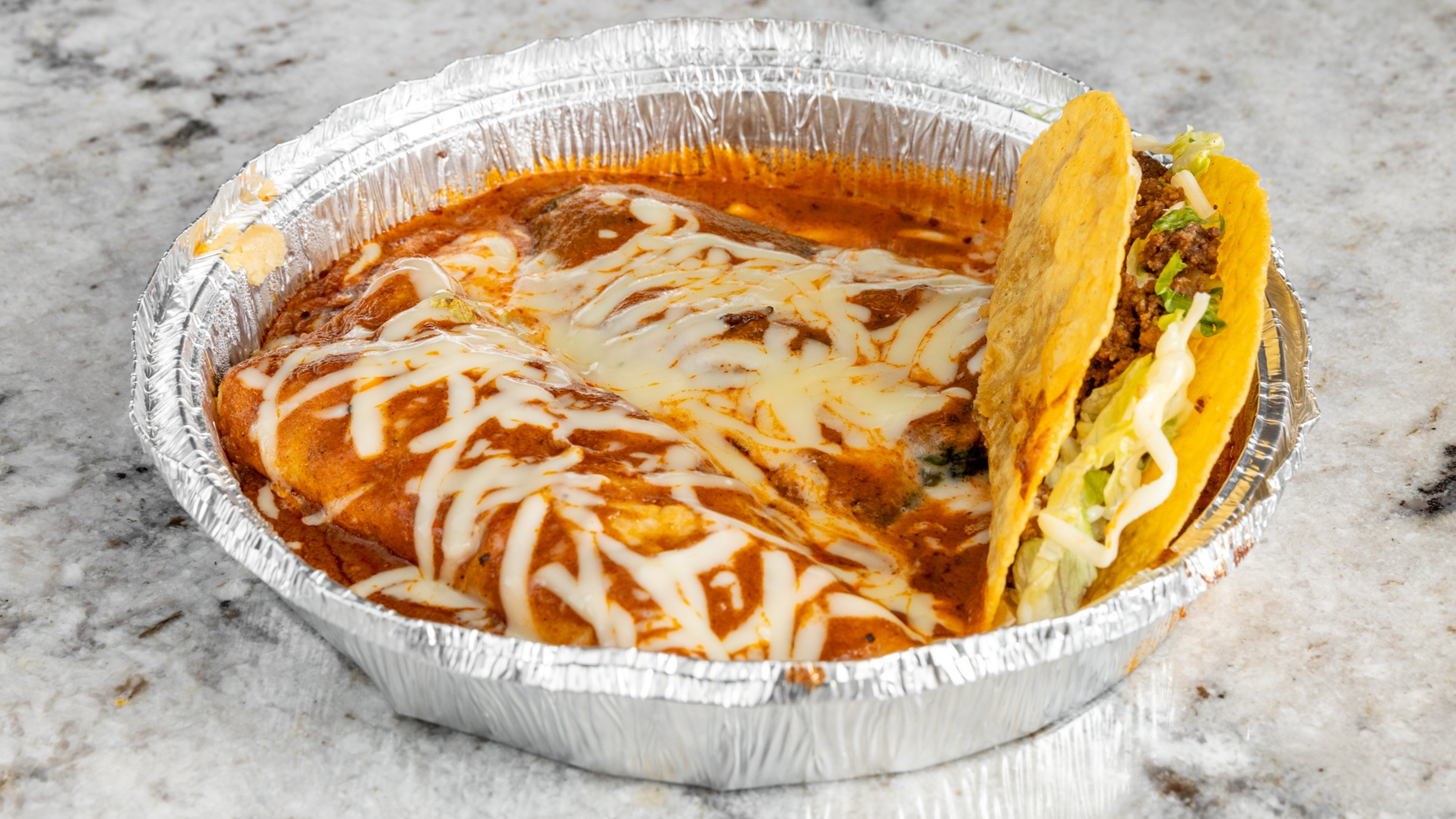 3. One Enchilada, One Taco and One Chile Relleno