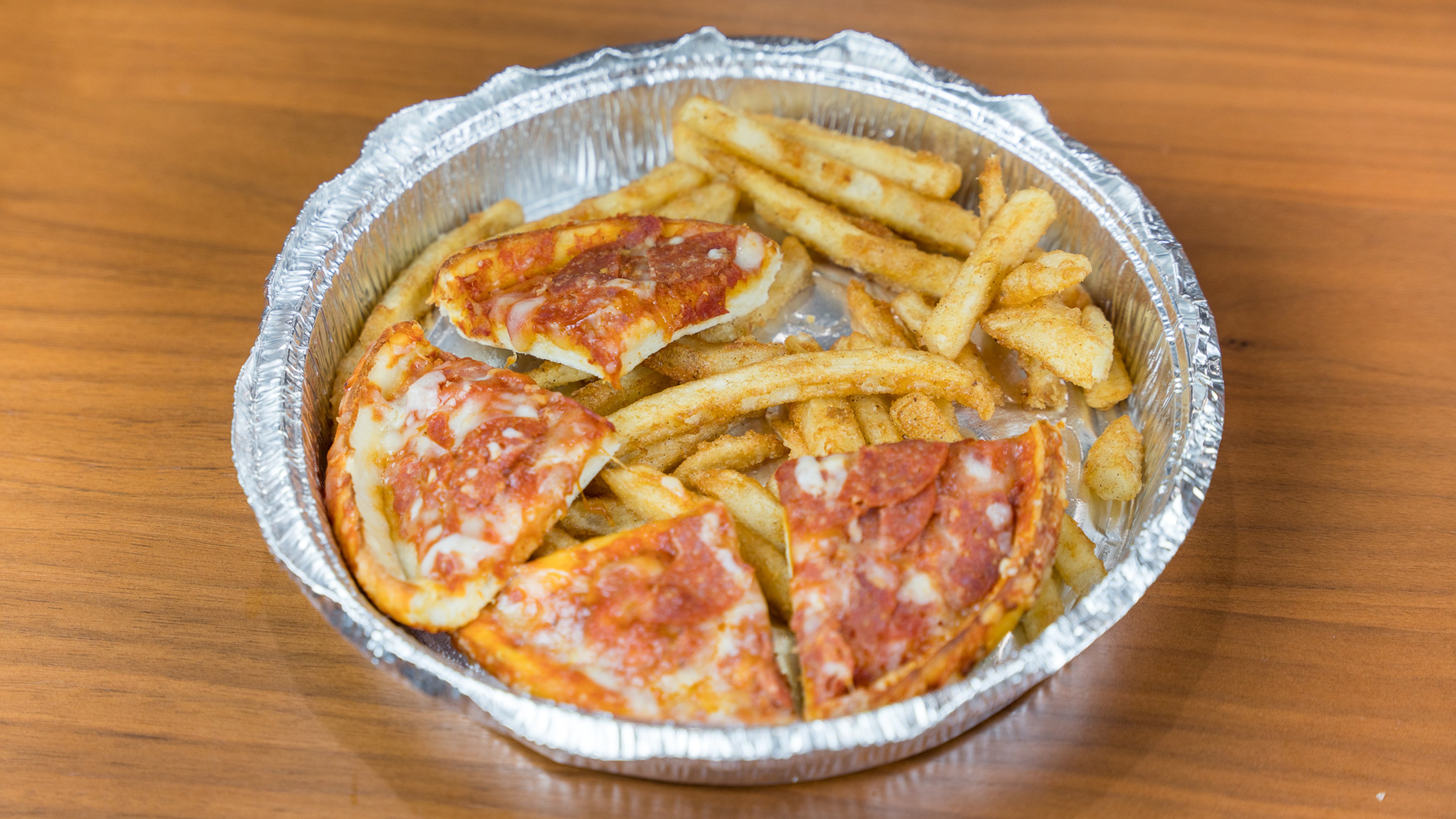 7. Pepperoni Pizza and Fries