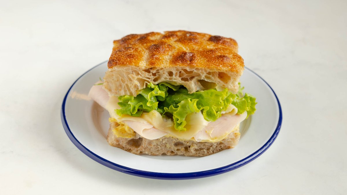 Focaccia με Ψητά Λαχανικά