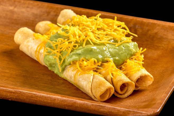 3 Rolled Tacos w/ cheese andguacamole