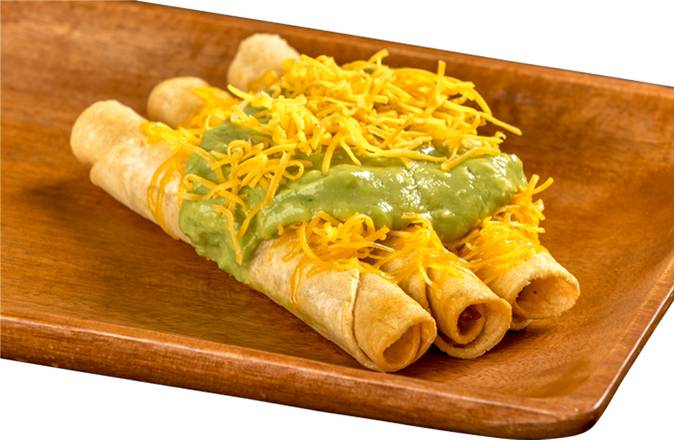 #8 Four Rolled Tacos with Guacamole