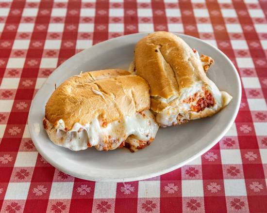 Eggplant Parmigiana Sandwich