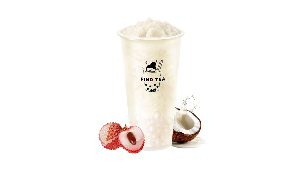 Lychee coco frappe