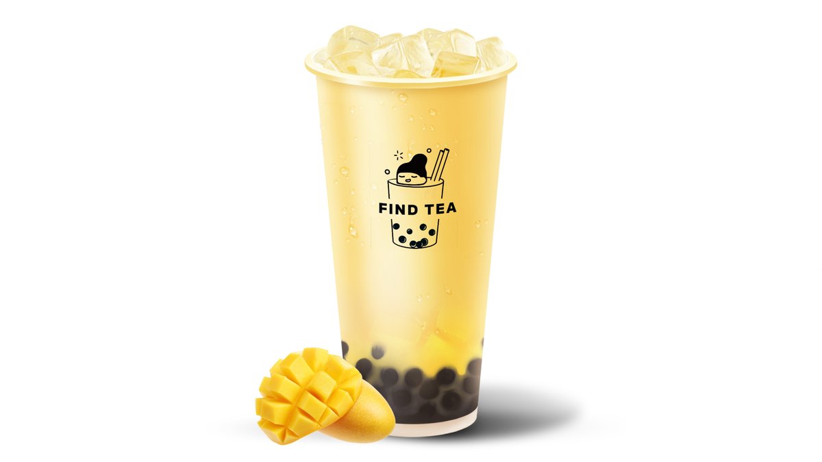 Mango milk tea L