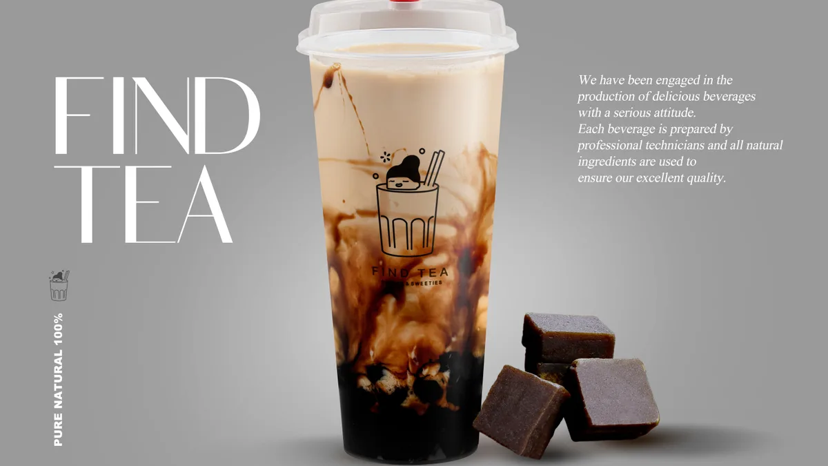 BROWN SUGAR TAPIOCA MILK TEA - L