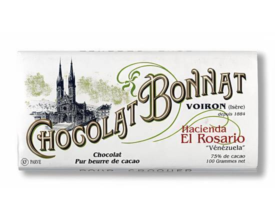 Bonnat Hacienda El Rosario 75% (100grs Bar)
