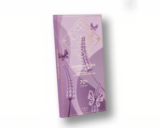 Ritual Chocolate Juniper Lavender Chocolate 70% Dark
