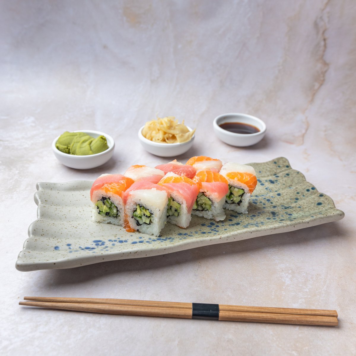 Rainbow rolls, 8 kom