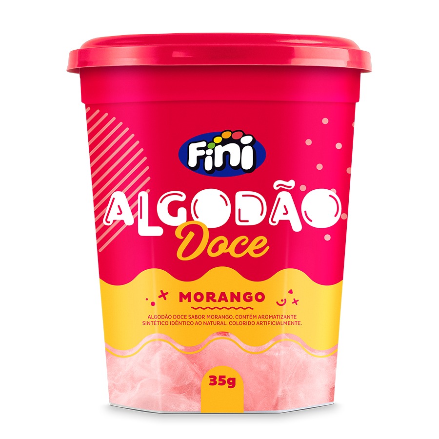 Algodão Doce Morango Fini - 35g
