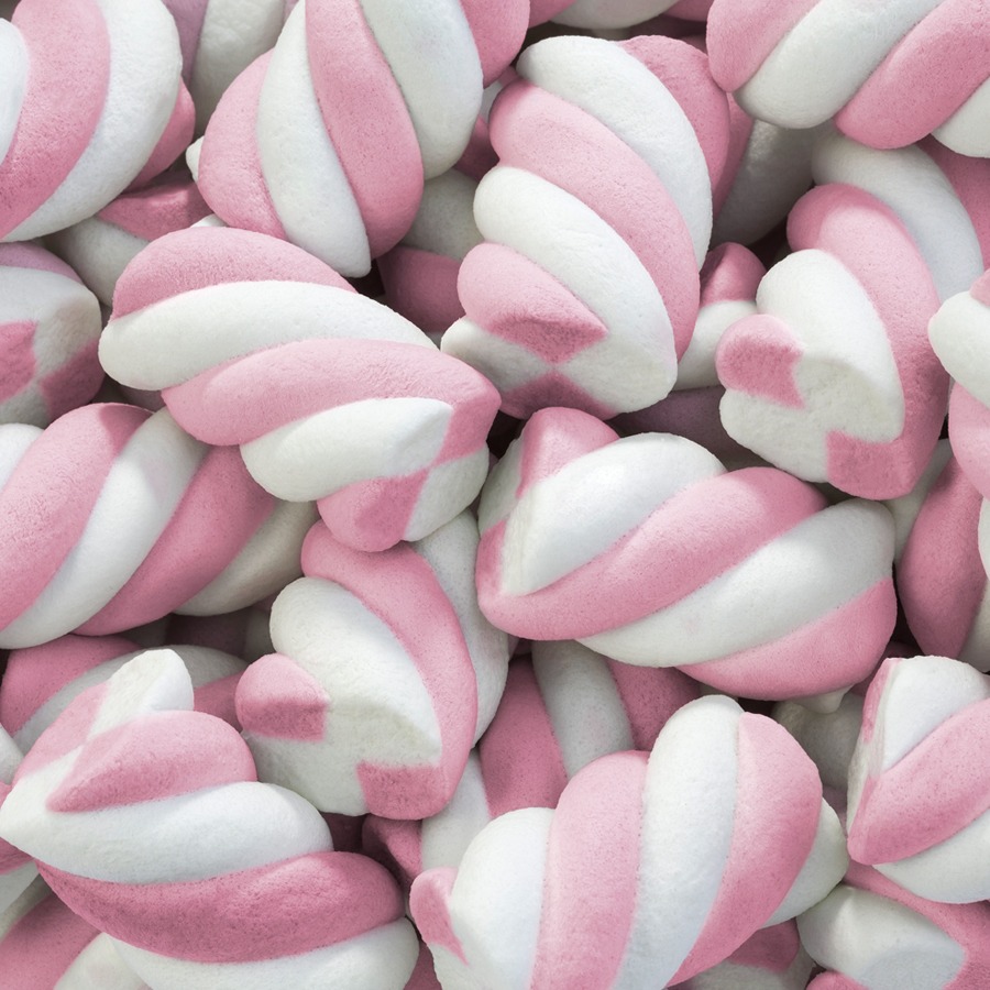 Marshmallow Torção Rosa Fini - 20g