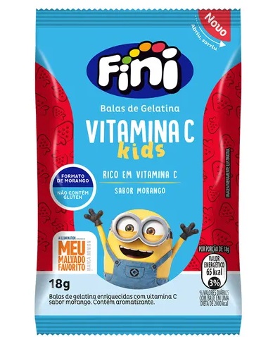 Vitamina C Kids Morangos Fini - 18g
