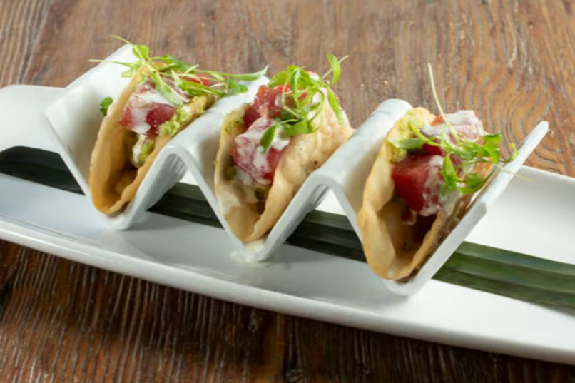 Mini Ahi Poke Tacos