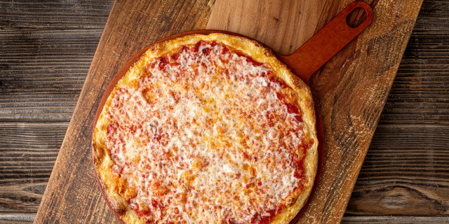 Sauce and Cheese Pizza