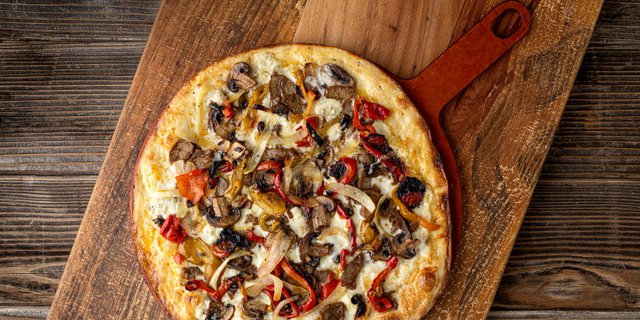 Steak and Blue Pizza