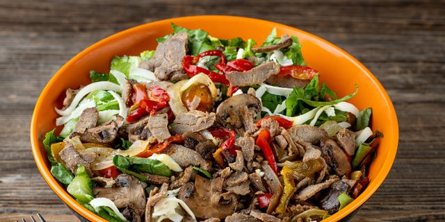 Steak and Blue Salad