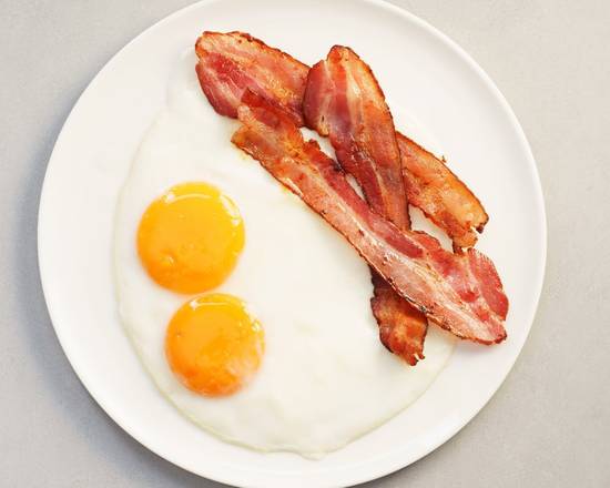 Bacon, Eggs, and Grits Platter