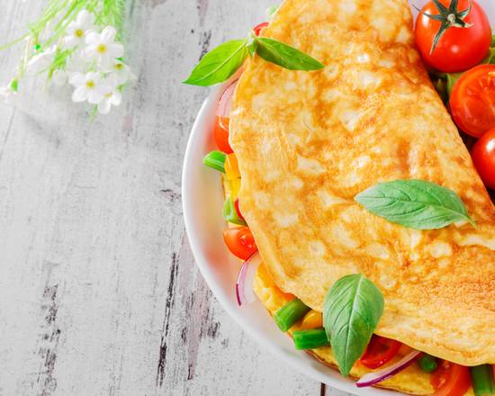 Sausage and Tomato Omelette