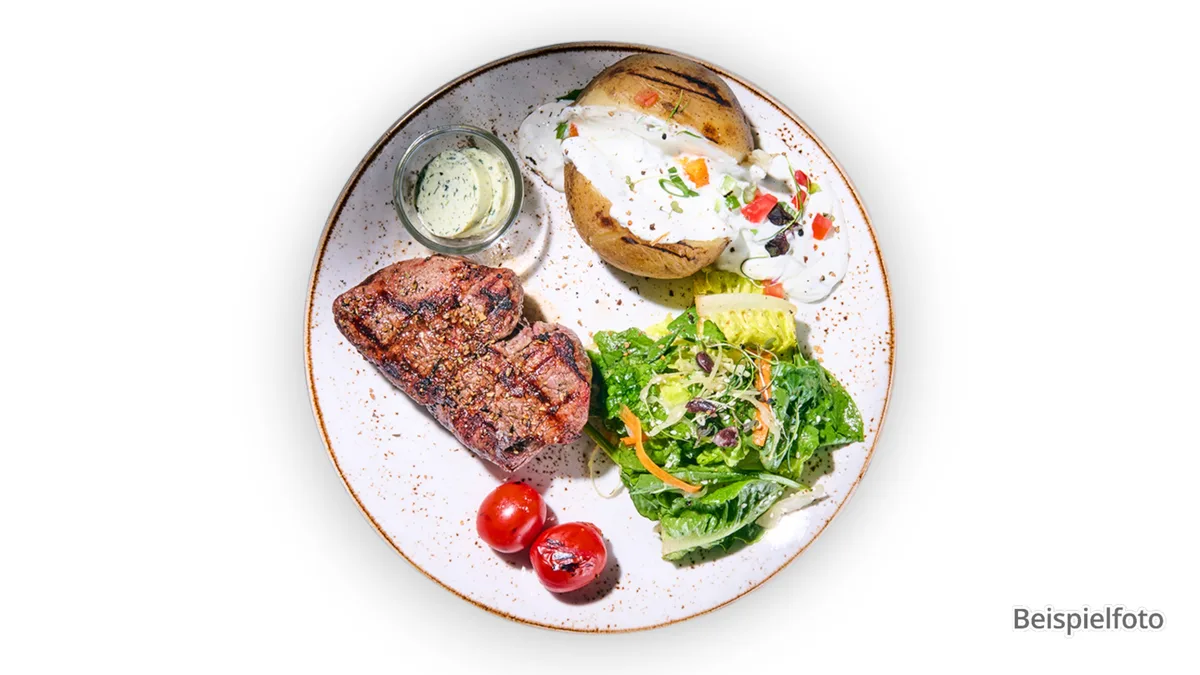 Gegrilltes Beefsteak
