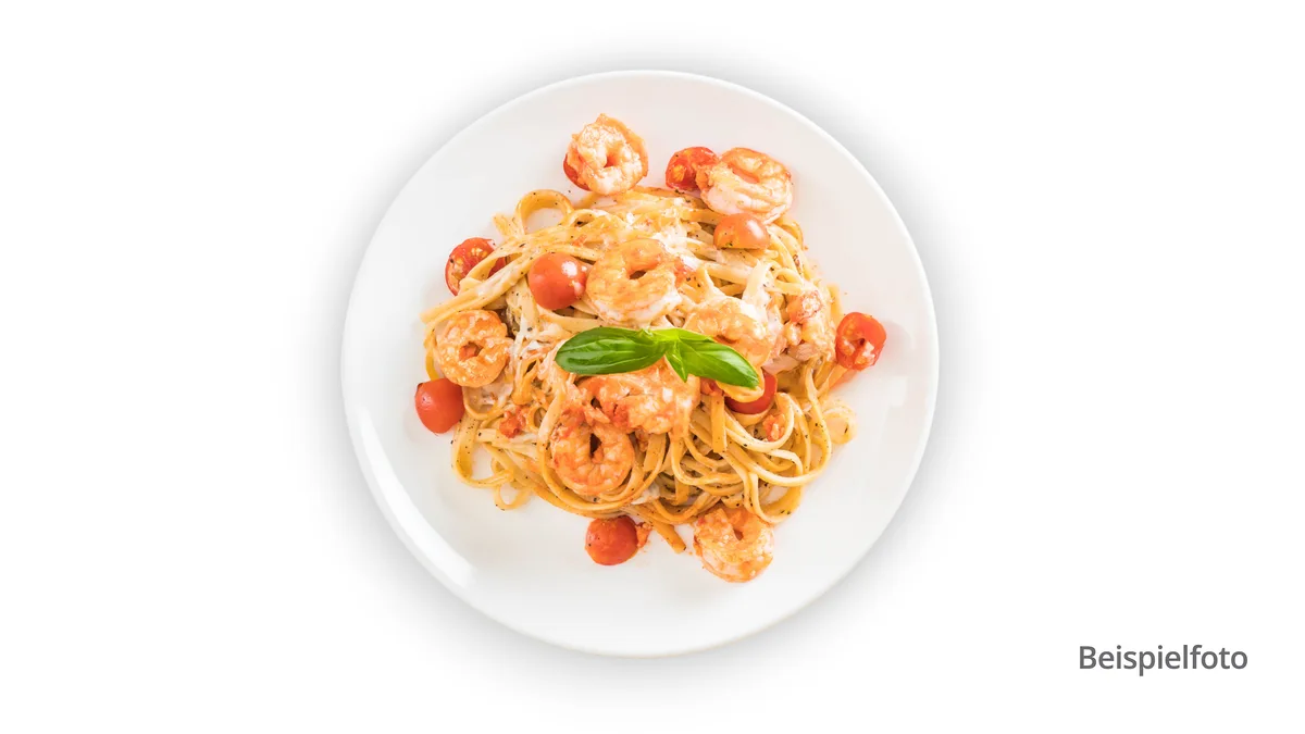 Pasta Garnelen-Knoblauch-Sahnesoße