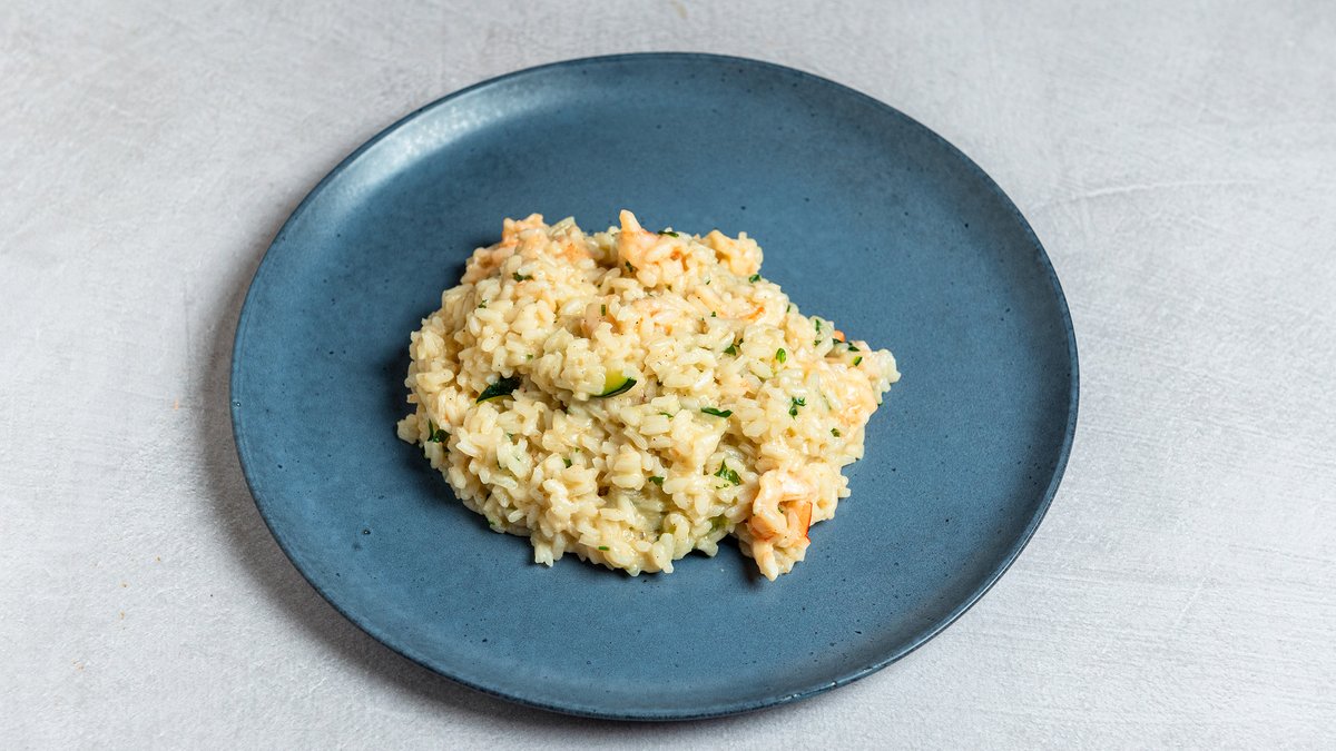 Pumpkin Cream Shrimp Risotto