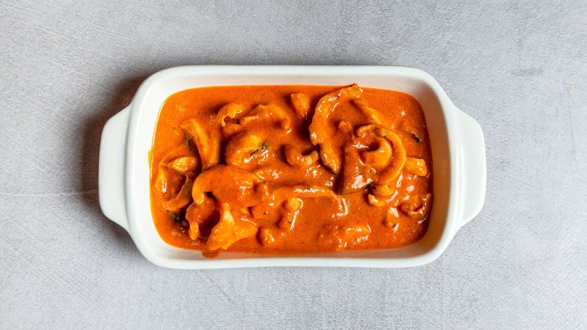 Squid with Pink Sauce