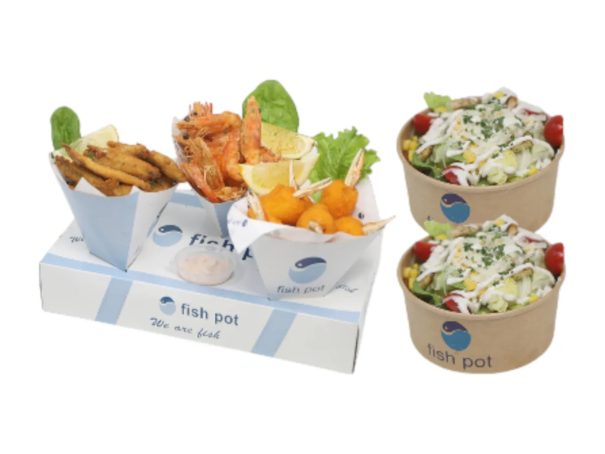 3 Fish Combo and 2 Salad Iceberg