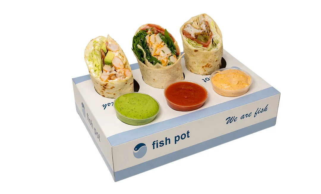 3x Fish Wrap