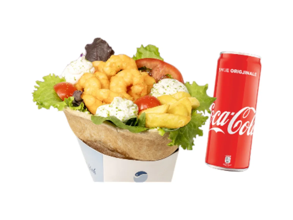 Shrimp Pot and Coca-Cola