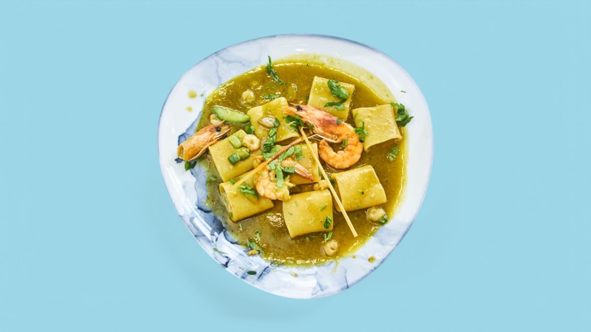 Paccheri Karkalec Kungull Asparag