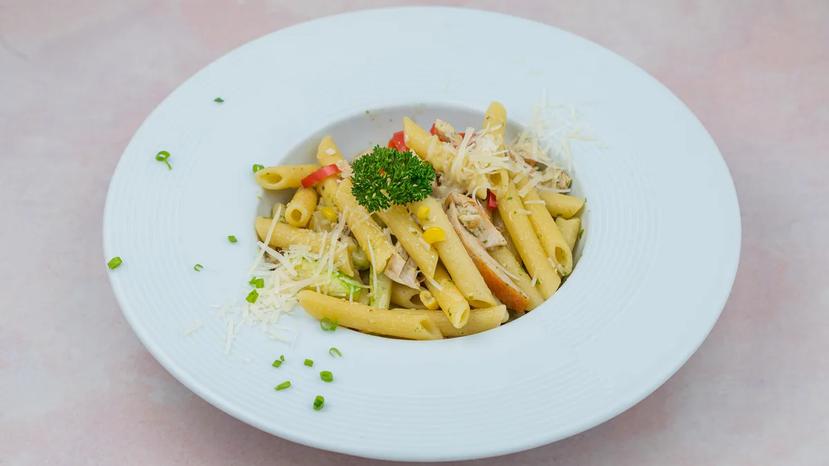 White pasta