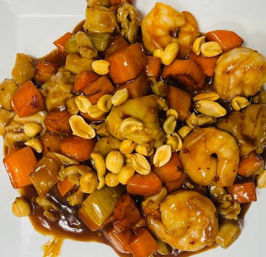 Kung Pao Chicken and Shrimp🌶️ D