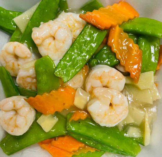 Shrimp with Snow Pea Pods D