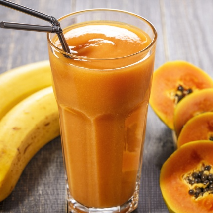 Vitamina de Mamão e Banana 300Ml