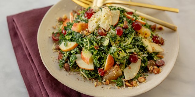 Brussels Sprouts and Organic Kale Salad