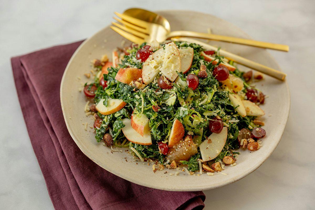 Large Brussels Sprouts and Organic Kale Salad
