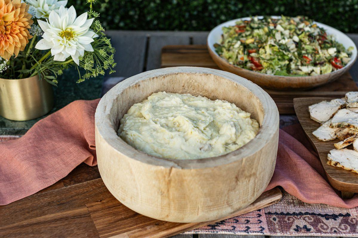 Large Smashed Gold Potato