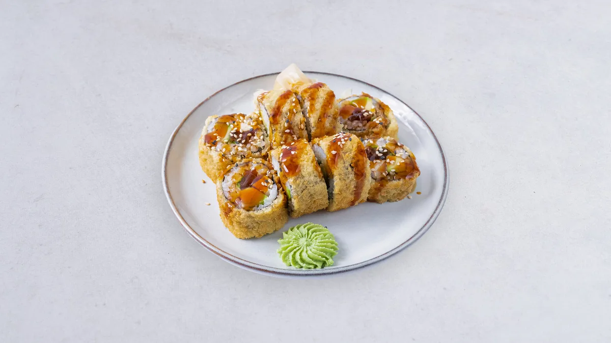 Tempura z węgorzem