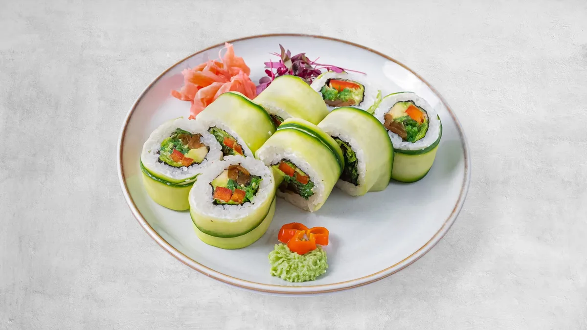 Uramaki wegetariańskie