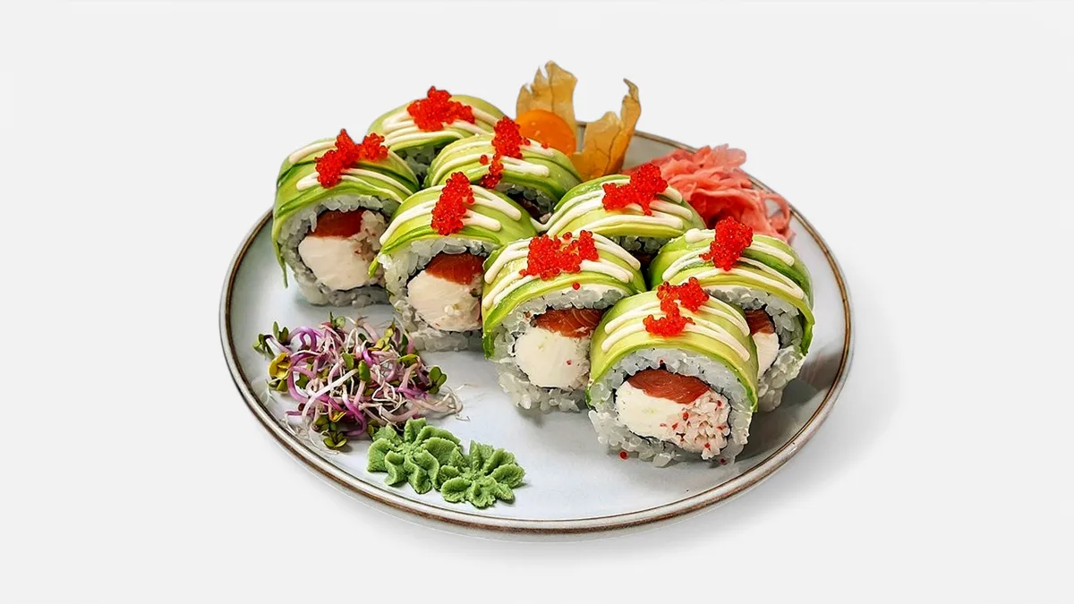 Uramaki zielony dragon