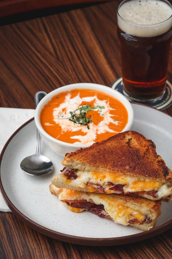 Grilled Cheese and Tomato Bisque