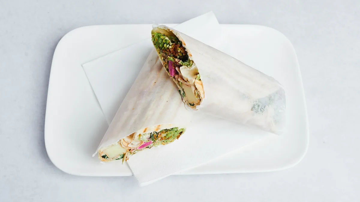 Falafel och Kyckling Sandwich