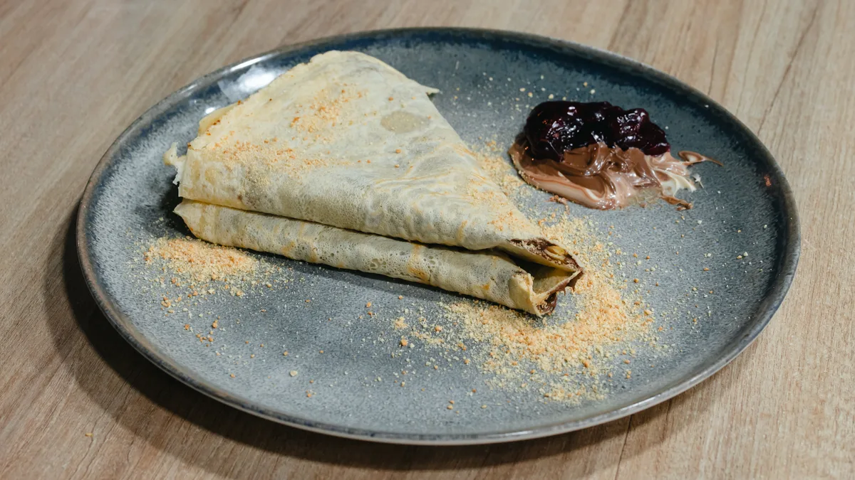 Posna palacinka marmelada