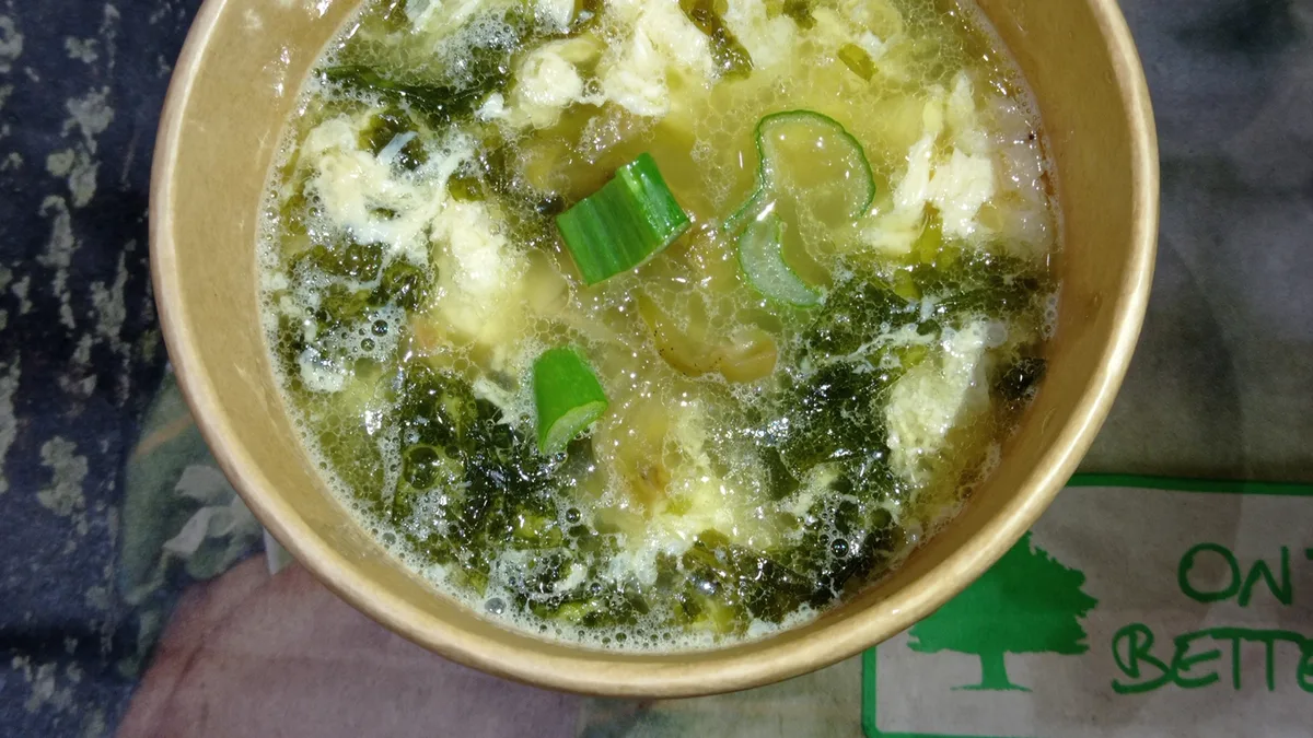 紫菜蛋花汤 Tojásos Hínárleves