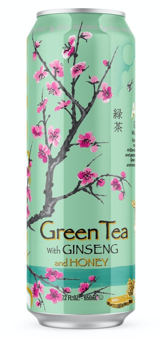 AriZona Green Tea, Ginseng-Honey (22 fl oz)