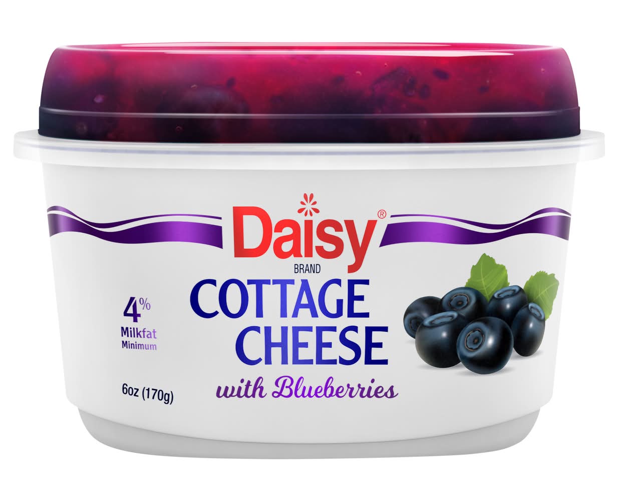 Daisy 4% Milkfat Minimum With Blueberries Cottage Cheese (6 oz)