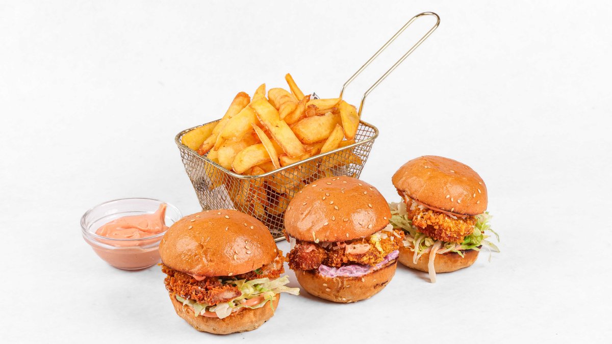 Mini chicken burgerji